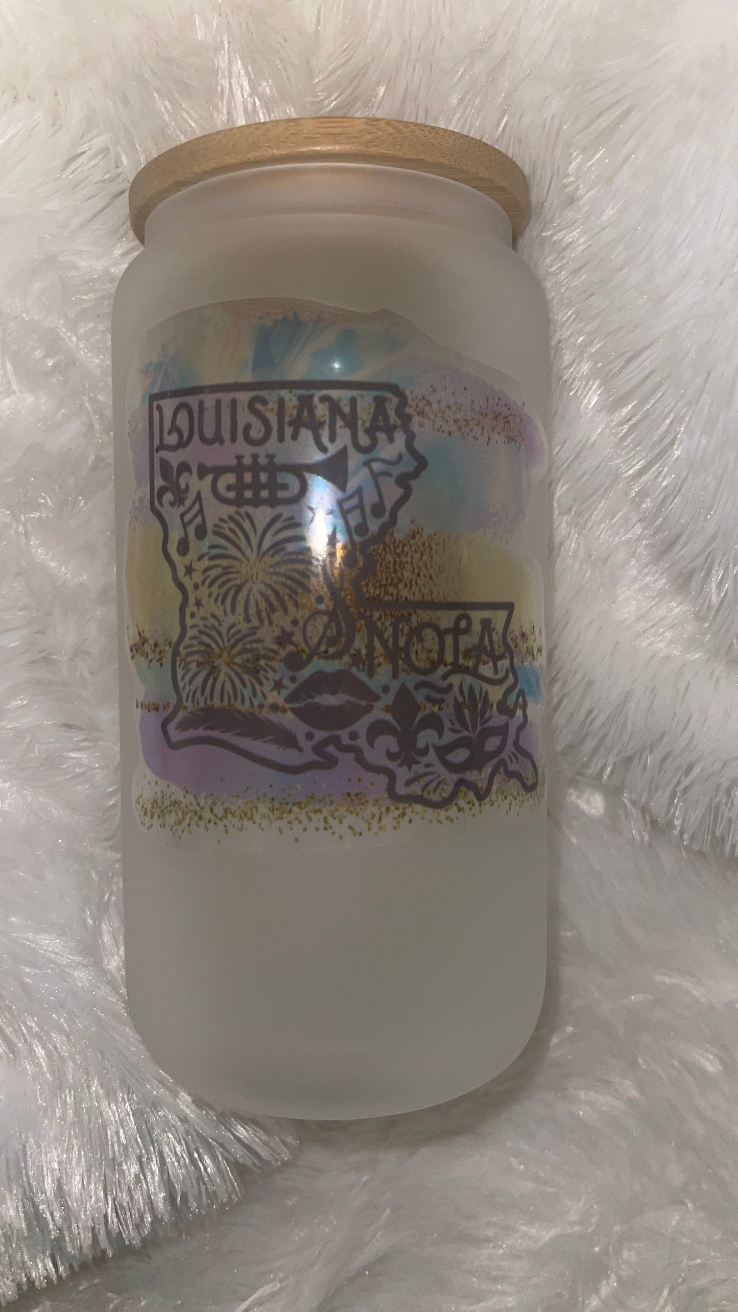 GLASS - 16oz Louisiana tumbler