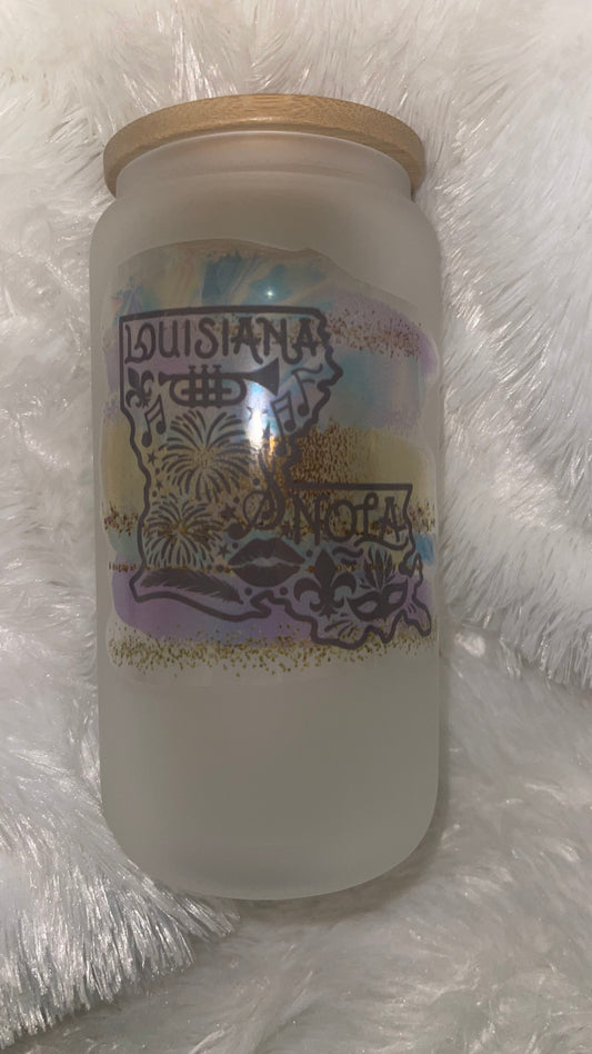 GLASS - 16oz Louisiana tumbler